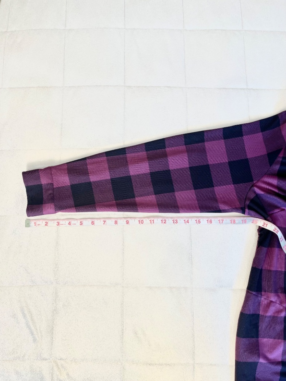 Super Soft, Belle by Kim Gravel Buffalo Plaid Tunic Top Pink Black Button Front - Picture 10 of 10